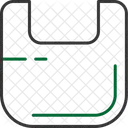 Saco Plastico Saco Embalagem Ícone