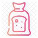Mercearia Pao Sacola Plastica Ícone