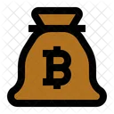 Sacola De Compras Bitcoin Bitcoin Saco Icon