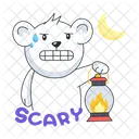 Sacred Bear Bear Lantern Burning Lamp Icon