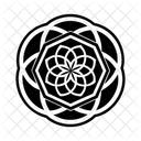 Sacred Geometry Floral Symbol Icon