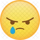 Sad Depressed Angry Icon