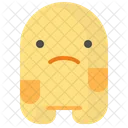 Sad Unhappy Moodless Icon