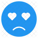 Sad Love Face Icon