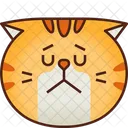 Sad Emoticon Cat Icon