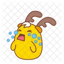 Sad Tear Sticker Icon