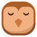 Sad Sleep Owl Icon