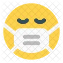 Sad Emoji With Face Mask Emoji Icon