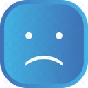 Sad Blue Face Icon