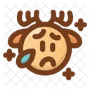 Sad Unhappy Deer Icon