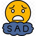 Sad Depressed Emoji Icon