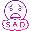 Sad Depressed Emoji Icon
