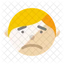 Boy Face Sad Icon