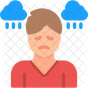 Sad Depression Woman Icon