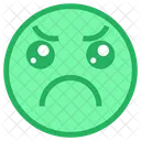 Sad And Angry  Icon