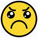 Sad And Angry  Icon