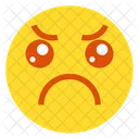 Sad And Angry  Icon