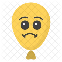 Sad Balloon Emoji Icon