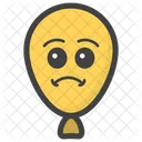 Sad Balloon Balloon Face Emoticon Icon