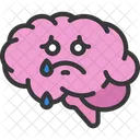 Sad Brain Crying Brain Crying Mind Icon