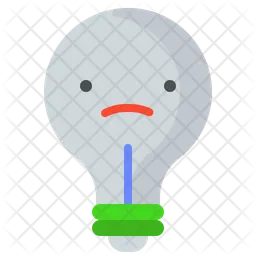 Sad bulb  Icon