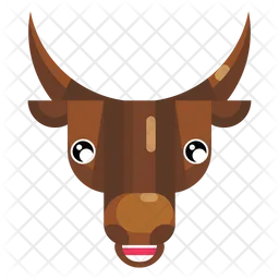 Sad Bull Emoji Icon