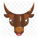 Sad Bull Bull Bull Emoji Icon