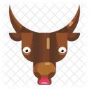 Sad Bull Bull Bull Emoji Icon