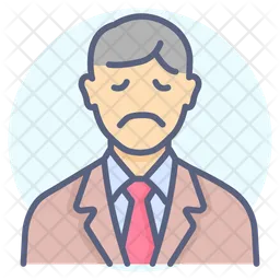 Sad Businessman  Icon