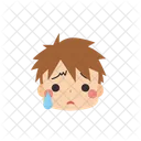 Sad but relieved Boy  Icon