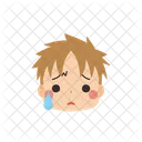 Sad but relieved Boy  Icon