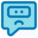 Sad Chat Chat Chat Box Icon