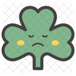 Sad Coriander Emoji Icon