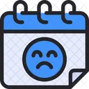 Sad Day Sad Event Sad Emoji Icon