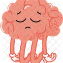 Sad depressed brain  Icon