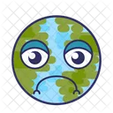 Sad Earth Sad Unhappy Icon