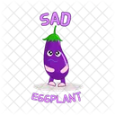 Sad eggplant  アイコン