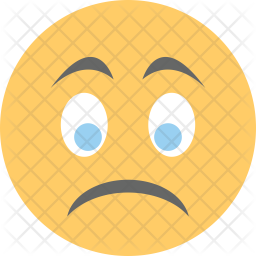 Sad Face Icon - Download in Flat Style