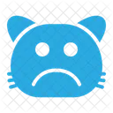 Sad Face Cat Smileys Icon