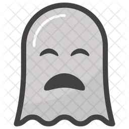 Sad Ghost Emoji Icon