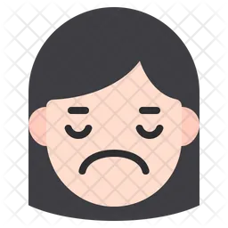 Sad Girl Emoji Icon