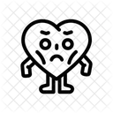 Heart Character Sad Icon