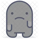 Sad Unhappy Moodless Icon