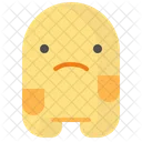 Sad Unhappy Moodless Icon
