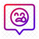 Sad Chat Emotion Icon