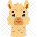 Llama Sad Animal Icon