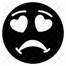 Sad Love Expression Emoji Icon