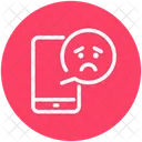 Triste critique du mobile  Icône