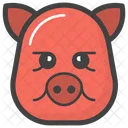 Sad Pig Face Emoji Emoticon Icon