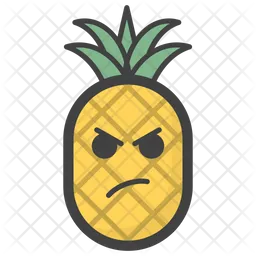 Sad Pineapple Emoji Icon